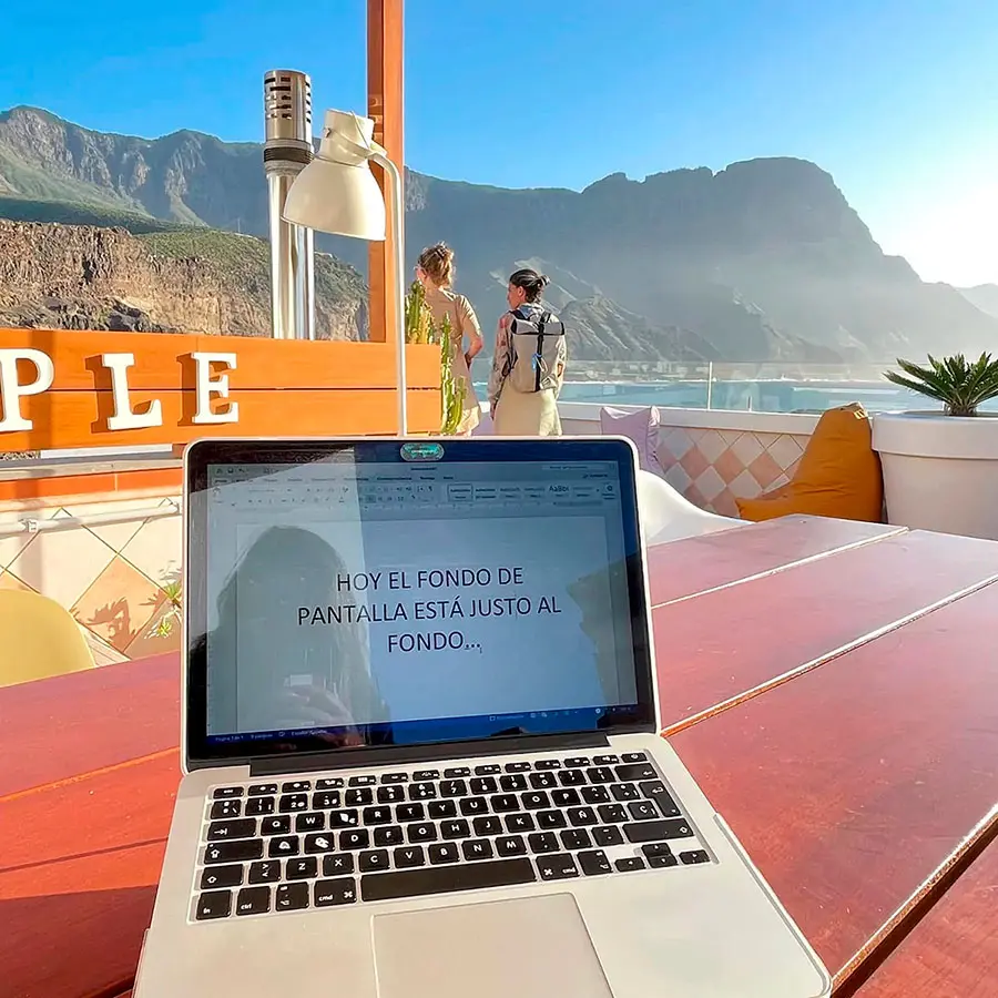 Vistas desde la terraza de El Cabo Coliving