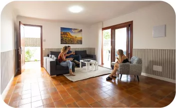 Zona común coliving Casanova en Gran Canaria